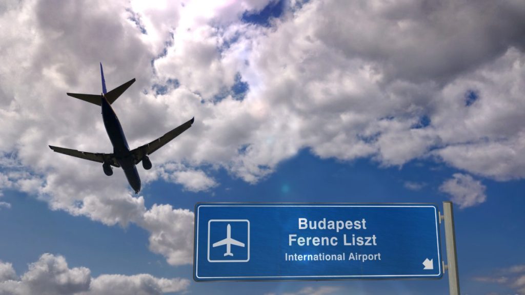 Fly til Budapest, Ungarn