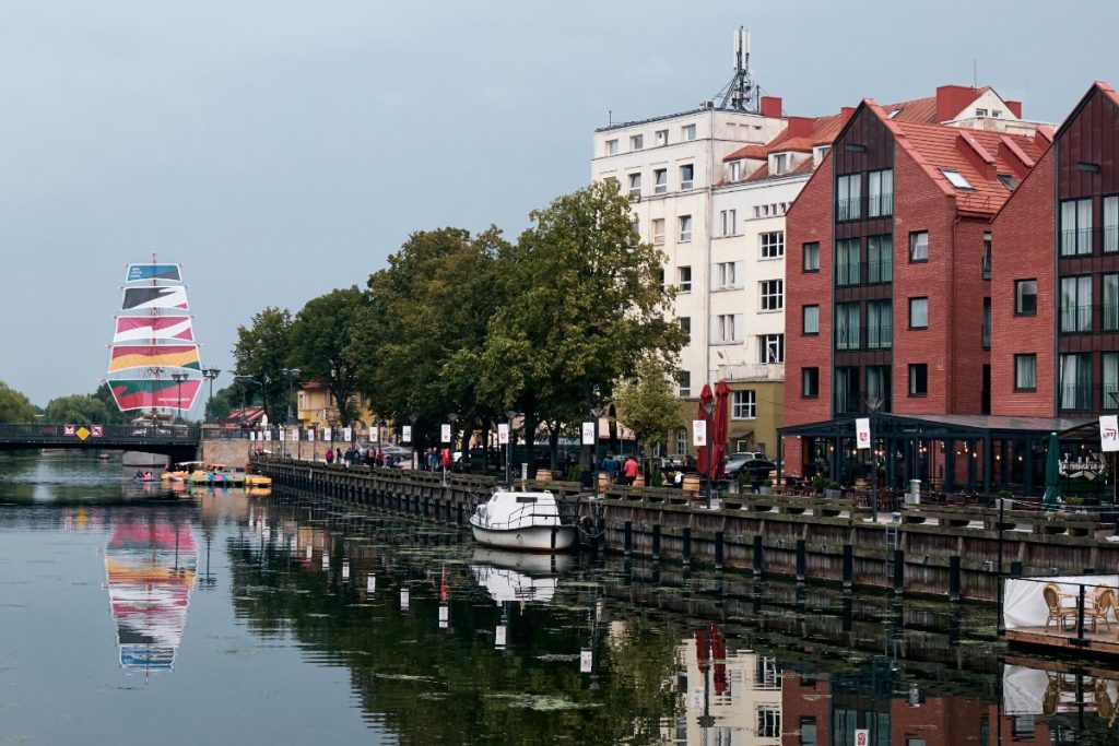 Meridianas-skipet i Klaipėda by, Litauen.