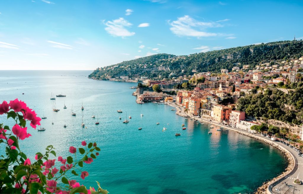 Villefranche sur Mer mellom Nice og Monaco på den franske riviera.