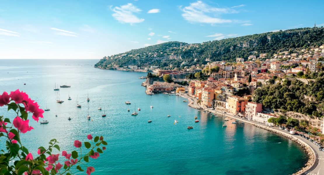 Villefranche sur Mer mellom Nice og Monaco på den franske riviera.